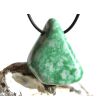 Jadeit (Jade / Burmajade) grün XXL Schmuckstein / Trommelstein gebohrt - Sonderqualität - Handarbeit - ca. 4,3 cm x 3,7 cm x 1,3 cm