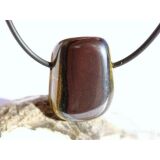 Tigereisen Trommelstein / Scheibenstein gebohrt - Sonderqualit&auml;t - ca. 2,7 cm x 2,2 cm x 1 cm