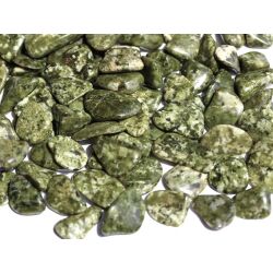 Schneeflockenepidot (Epidot-Feldspat) Trommelsteine mini (S) - Sonderqualität - ca. 1 - 3 cm / ca. 50 g