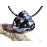 H&auml;matit natur (roter Glaskopf) Schmuckstein gebohrt...