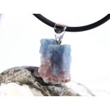Turmalin Paraiba Rohsteinform Anhänger Silberöse - Sonderqualität - Rarität - ca. 3,4 cm x 1,8 cm x 1,1 cm