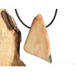 Rosenlaui-Marmor XXXL Schmuckstein / Scheibenstein gebohrt - AA-Sonderqualität - Handarbeit - Rarität - ca. 5,5 cm x 2,9 cm x 1 cm (Fairer Handel)