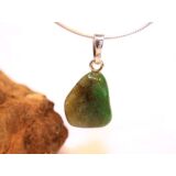 Tsavorit (Granat / Grossular) Trommelstein Anhänger...