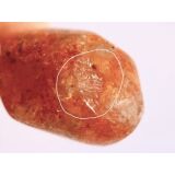 Sonnenstein Trommelstein Anhänger Silberöse Schmuckdose - AA-Sonderqualität - ca. 2,3 cm x 1,2 cm x 1,1 cm - Sonderpreis wg. Makel -