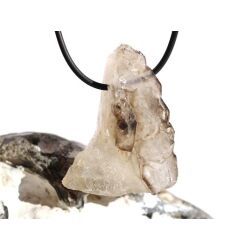 Rauchquarz hell "Skelettquarz / Elestial" XXL Natur-Kristall-Stufe gebohrt - Rarit&auml;t - Sonderqualit&auml;t - ca. 4,4 cm x 3,4 cm x 1,6 cm