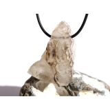 Rauchquarz hell "Skelettquarz / Elestial" XXL Natur-Kristall-Stufe gebohrt - Rarit&auml;t - Sonderqualit&auml;t - ca. 4,4 cm x 3,4 cm x 1,6 cm