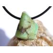 Chrysopras Schmuckstein / Trommelstein gebohrt - ca. 2,3 cm x 1,9 cm x 1,4 cm