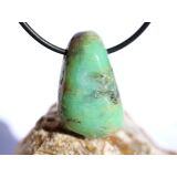 Chrysopras Trommelstein gebohrt - ca. 3,1 cm x 1,9 cm x 1,5 cm