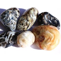 Achat-Geode XXL Trommelsteine - Sonderqualität - Rarität - ca. 3,8 - 4 cm / ca. 39 g/St (GKS)