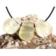 Calcit gelb (Zitronencalcit) Trommelsteine gebohrt - Sonderqualit&auml;t - ca. 2,5 - 3 cm / ca. 10-15 g/St