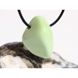 Zitronenchrysopras (Zitronenmagnesit) Trommelstein /...