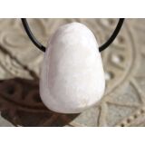 Skolezit (Zeolithe) XL Trommelstein / Schmuckstein gebohrt - Sonderqualit&auml;t - ca. 3,4 cm x 2,5 cm x 2,5 cm