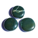 Jaspis gr&uuml;n (Gr&uuml;njaspis) Scheibensteine - ca....