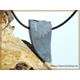 Silizium (Silicium) XXL Schmuckstein / Scheibenstein gebohrt - AA-Sonderqualit&auml;t - Rarit&auml;t - Handarbeit - ca. 3,8 cm x 2,1 cm x 0,9 cm (GKS)