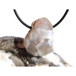 Schlangenhautachat Trommelstein gebohrt - Sonderqualit&auml;t - ca. 2,7 cm x 2,2 cm x 1,6 cm