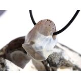 Schlangenhautachat Trommelstein gebohrt - Sonderqualit&auml;t - ca. 2,7 cm x 2,2 cm x 1,6 cm