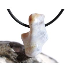 Schlangenhautachat Trommelstein gebohrt - Sonderqualit&auml;t - ca. 3 cm x 1,8 cm x 1,2 cm