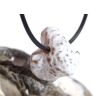 Schlangenhautachat Trommelstein gebohrt - Sonderqualität - ca. 2,2 cm x 1,9 cm x 1,6 cm