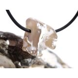 Schlangenhautachat Trommelstein gebohrt - Sonderqualit&auml;t - ca. 2,1 cm x 2 cm x 1,6 cm