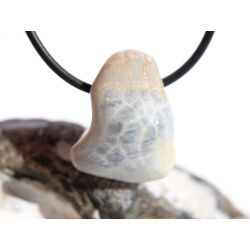 Schlangenhautachat Trommelstein gebohrt - Sonderqualit&auml;t - ca. 2,5 cm x 2 cm x 1,5 cm