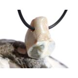 Schlangenhautachat Trommelstein gebohrt - Sonderqualit&auml;t - ca. 2,5 cm x 2 cm x 1,5 cm