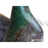 Honduras-Opal (Blackopal) XL Trommelstein Anhänger Silberöse - Sonderqualität - Rarität - ca. 4,4 cm x 1,8 cm x 0,9 cm (Fairer Handel / GKS)