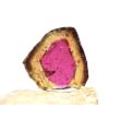 Wassermelonenturmalin Kristallquerschnitt / Scheibenstein Aufbewahrungsbox - Rarität - AAA-Sonderqualität - ca. 1,5 cm x 1,4 cm x 0,3 cm (GKS)