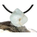Topas blau Kristall / Rohsteinform angetrommelt, gebohrt - Sonderqualit&auml;t - Rarit&auml;t - ca. 2 cm x 1,9 cm x 1,2 cm