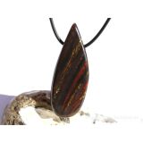 Tigereisen XXXL Schmuckstein / Scheibenstein gebohrt - AA-Sonderqualit&auml;t - Handarbeit - ca. 5,8 cm x 2,2 cm x 0,7 cm