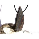 Tigereisen XXXL Schmuckstein / Scheibenstein gebohrt - AA-Sonderqualit&auml;t - Handarbeit - ca. 5,8 cm x 2,2 cm x 0,7 cm