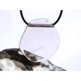 Rauchquarz hell XXL Schmuckstein / Scheibenstein gebohrt - AA-Sonderqualit&auml;t - Handarbeit - ca. 4,2 cm x 3,8 cm x 0,8 cm