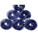 Sodalith Donut Edelstein 30 mm (4,5 - 5,5 mm stark)