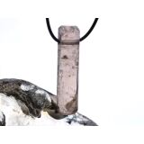 Rauchquarz hell XXXL Schmuckstein Zylinder gebohrt - Sonderqualität - Handarbeit - ca. 5,6 cm x 1,4 cm