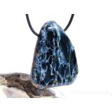 Pietersit XXL Schmuckstein / Scheibenstein gebohrt - AA-Sonderqualität - Rarität - Handarbeit - ca. 4,5 cm x 3,8 cm x 0,9 cm