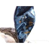 Pietersit XXXL Schmuckstein / Scheibenstein gebohrt - AA-Sonderqualität - Rarität - Handarbeit - ca. 7,6 cm x 3 cm x 0,6 cm