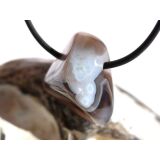 Achat braun-wei&szlig; (Botswana) Schmuckstein /...