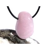 Morganit (Beryll) Schmuckstein / Trommelstein gebohrt -...