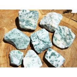 Baumachat Wassersteine-Sonderqualität / Rohsteine angetrommelt - ca. 100 g