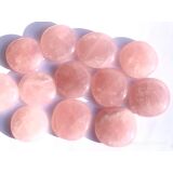 Rosenquarz Scheibensteine - Sonderqualit&auml;t - ca. 3 -...