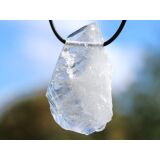 Bergkristall "Fadenquarz" XXXL Natur-Kristall / Rohstein / Scheibenstein gebohrt - Sonderqualität - Rarität - ca. 5,2 cm x 3,3 cm x 1 cm