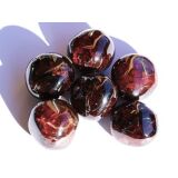 Granat rot Almandin "Schimmer" Trommelsteine - Sonderqualit&auml;t - ca. 2 - 2,2 cm / ca. 15 g/St