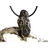 Turitella-Jaspis Trommelstein gebohrt - Sonderqualit&auml;t - ca. 3,7 cm x 1,6 cm x 1,6 cm (ES)