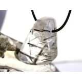 Turmalinquarz XXL Schmuckstein gebohrt -...