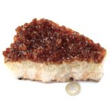 Citrin (gebr.) Kristallstufe - ca. 15 cm x 10 cm x 4,7 cm