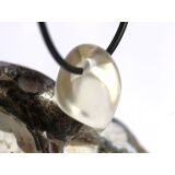 Citrin natur Trommelstein gebohrt -...