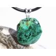 Eilatstein Trommelstein Anhänger Öse (Azurit-Malachit-Chrysokoll-Türkis) - Sonderqualität - ca. 2,4 cm x 1,7 cm x 0,9 cm - Sonderpreis wg. Makel -