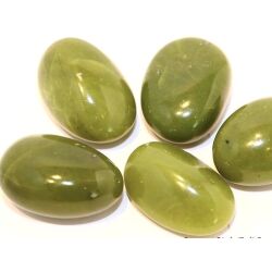 Serpentin limonengr&uuml;n XL Trommelsteine - AA-Sonderqualit&auml;t - ca. 3,6 - 3,8 cm / ca. 20 - 31 g/St