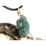 Moosachat gr&uuml;n "Frosch" Anh&auml;nger...