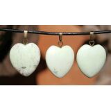 Zitronenchrysopras (Zitronenmagnesit) Herz Anhänger...