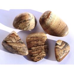 Landschaftsjaspis Trommelsteine - Sonderqualität - ca. 3,1 - 3,3 cm / ca. 13-15 g/St (GKS)
